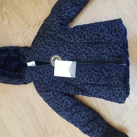 Derhy Reversible Animal Print Coat